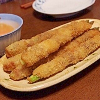 食べやすいスティック☆アスパラフライ！